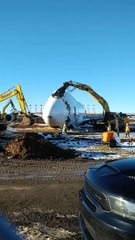 Shredding a Damaged Aircraft Fuselage