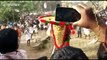 Agitated temple elephant in India temple runs amok amidst devotees during popular festival