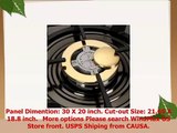 WindMax 30 inch Black Titanium Plated Stainless Steel Golden Burner BuiltIn 5 Stoves NG