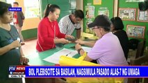 BOL plebiscite sa Basilan, nagismula pasado alas-7 ng umaga