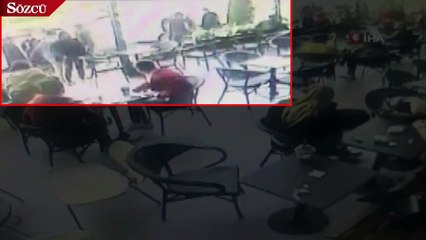 Lüks kafede muştalı dehşet