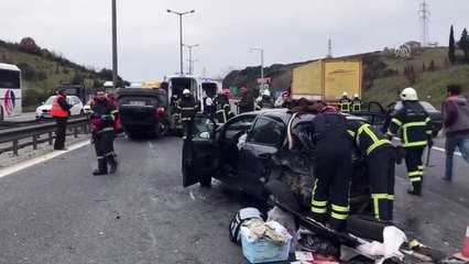 Anadolu Otoyolu'da zincirleme trafik kazası - SAKARYA
