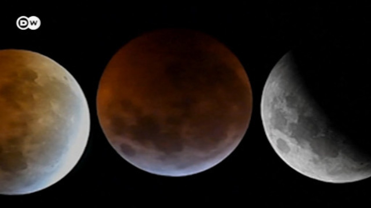 Eclipse com superlua na Europa e nas Américas