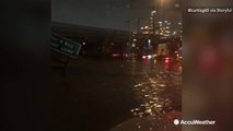 Streets flooded with feet of water during evening commute