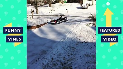 TRY NOT TO LAUGH - Funny Winter Snow FAILS   January 2019
