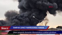 İzmir'de çerez fabrikasında yangın