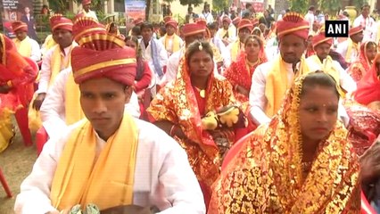 100 couples get married in mass wedding at Ranchi