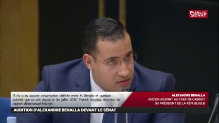 14h56. Benalla a avisé « des membres de la Présidence de la République » de ses déplacements à l’étranger, sans toutefois donner de nom