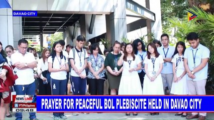 Prayer for peaceful BOL plebiscite held in Davao City