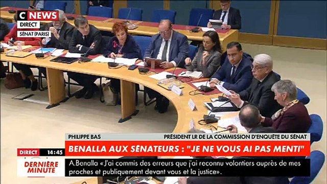 Moment de forte tension entre Alexandre Benalla et le sénateur Philippe Bas lors de son audition au Sénat cet après-midi - VIDEO