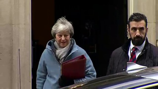 PM departs Downing Street ahead of Commons statement