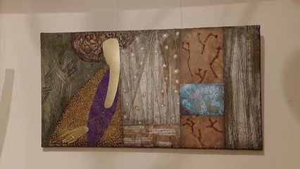 شاهد: نسيجُ "العملاتِ الورقية" مادّةُ رئيسة في لوحات فنانة أوكرانية