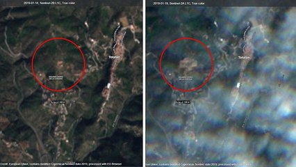 Las imágenes de satélite muestran la extensión de las obras para rescatar a Julen