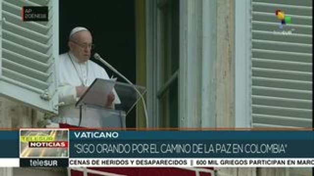 Envía Papa Francisco mensaje solidario a víctimas de atentado en Col.