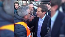 Albert Rivera, increpado por taxistas en Atocha