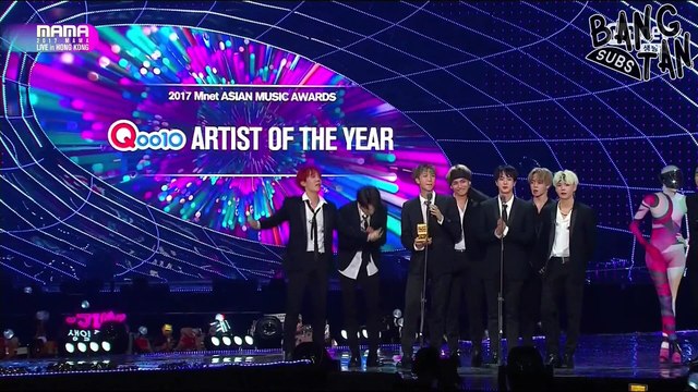 [ENG] 171201 MAMA in Hong Kong - BTS Wins Artist of the Year Award