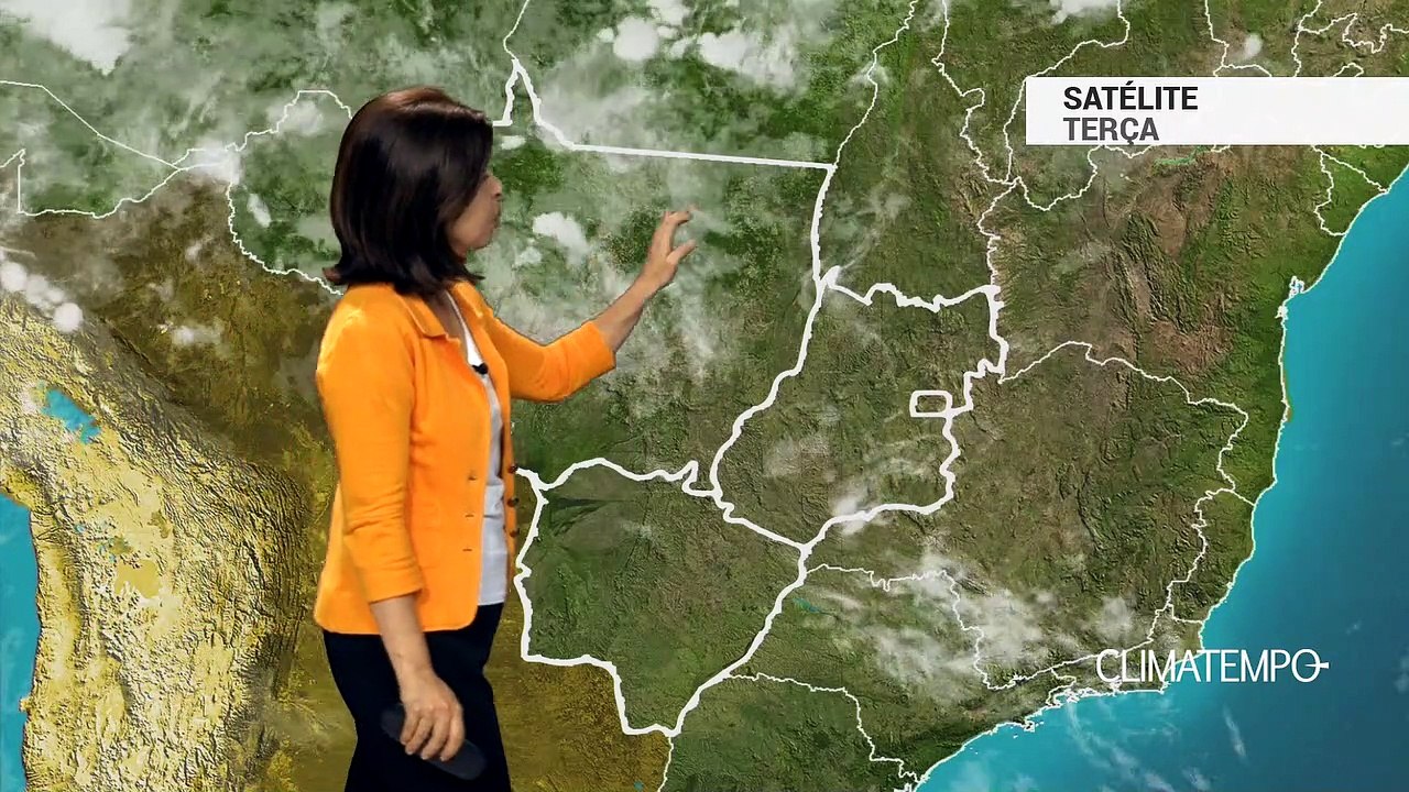 Previsão Centro-Oeste – Pancadas de chuva bem isoladas