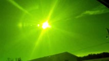 Jan 21 2019 sunrise TWO SUNS incoming Binary Star Visible under Green lense