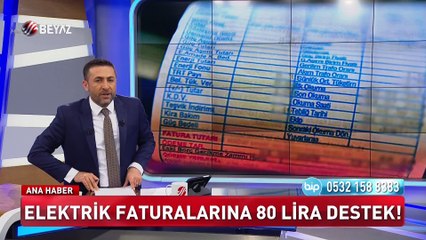 ÖZEL Elektrik faturalarına 80 lira destek