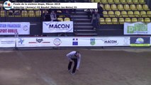 La reprise de Gérard Condro entre boule et but lors de la finale de la sixième étape du Super  masculin, Mâcon 2019