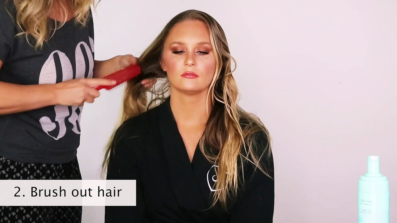 Victoria's Secret Angel Erin Heatherton Hair Tutorial