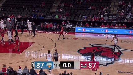 Isaiah Hicks swats it away!