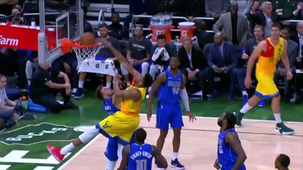 The Greek Freak SMASHES it down on Luka Doncic!!