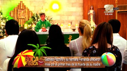 Gabriela Pazmiño recordó un mes de la lamentable partida de su madre
