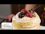 Pastel de Waffles de Fresas con Crema | Cocina Delirante