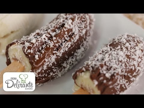 Paletas de plátano | Cocina Delirante