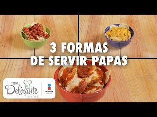 Descargar video: 3 formas de darles sabor a las papas fritas | Cocina Delirante