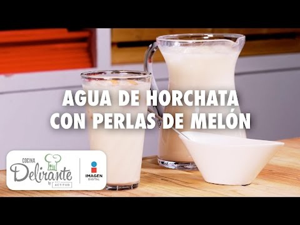Agua de horchata con perlas de melón | Cocina...