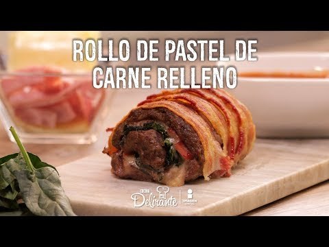 Rollo de pastel de carne relleno | Cocina Delirante