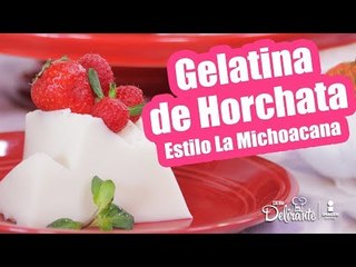 Gelatina de horchata estilo LA MICHOACANA | Cocina Delirante
