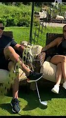 Jennifer Lopez & Alex Rodriguez Playing Golf 2018