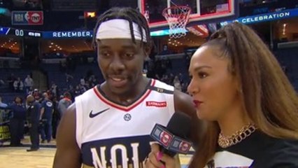 Pelicans On-Court Postgame Interview: Jrue Holiday vs. Grizzlies