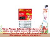 Filtrete 20x25x4 438 Actual Depth MPR 1000 Deep Pleat Micro Allergen Defense AC