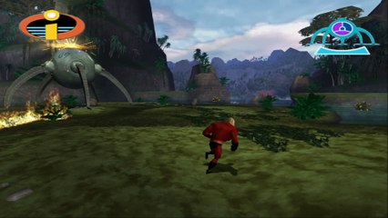 The Incredibles Movie the game #10 — Great Falls OmniBot 09 {Walkthrough PS2 HD}