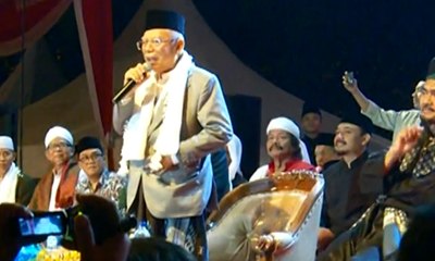 Setelah Banten, Ma'ruf Amin Lanjutkan Silaturahmi ke Ngawi