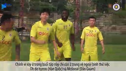 Hậu chiến thắng Muangthong United, các thành viên Hà Nội FC thoải mái trong buổi tập nhẹ | HANOI FC