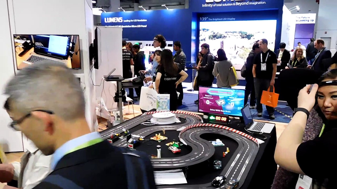 BrainCo Mind Control Car Racing Game CES 2019
