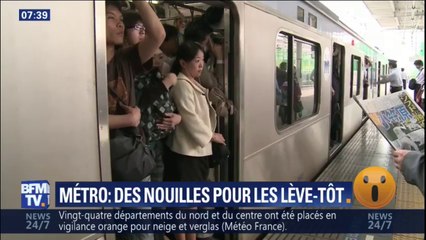 Pour désengorger une ligne, le métro de Tokyo propose de la nourriture aux lève-tôt