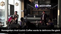 Coffee clash brewing in China: startup Luckin takes on Starbucks