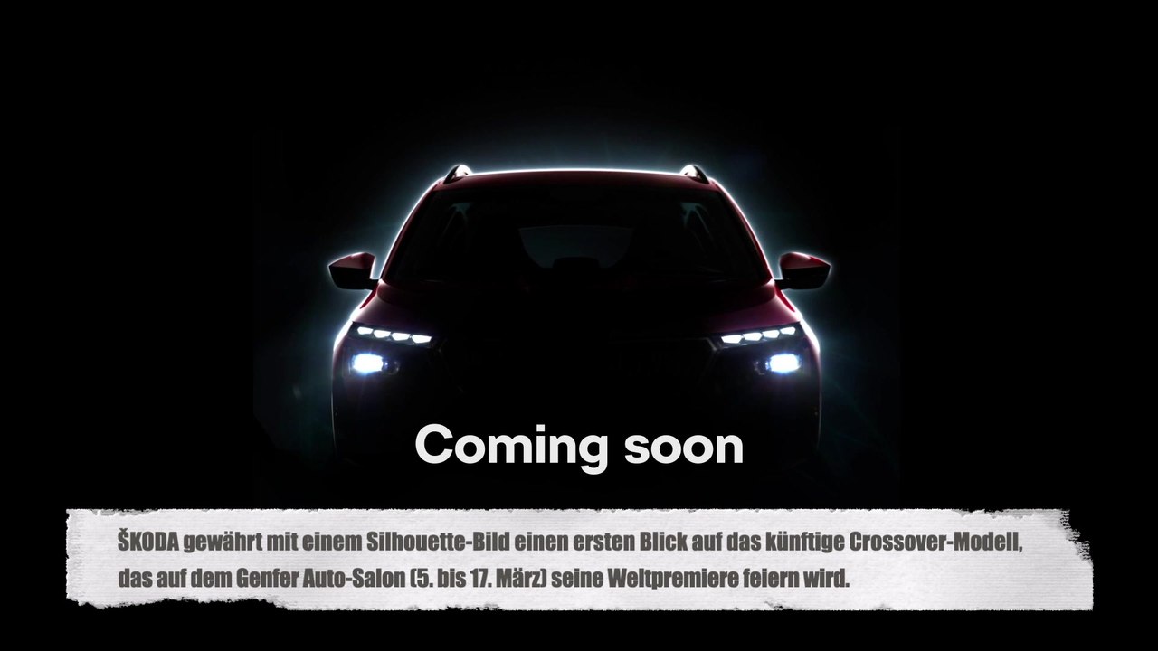 Weltpremiere des neuen Crossover - ŠKODA erweitert SUV-Familie