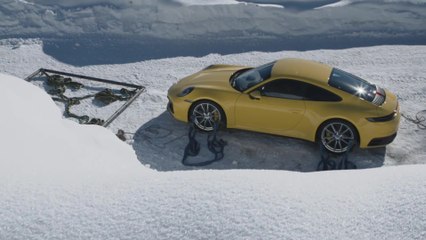 Spectacular presentation of the new Porsche 911 at an altitude of 1,408 metres