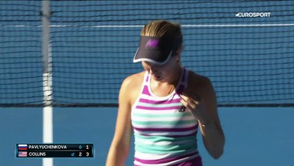 Malgré un départ diesel, Collins a renversé Pavlyuchenkova pour se hisser dans le dernier carré