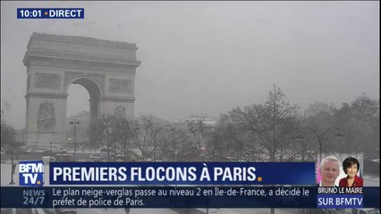 Ça y est, la neige est arrivée à Paris 