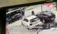 Kadıköy’ü savaş alanına çeviren kaza kamerada