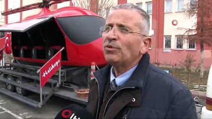 Öğrenciler için gerçeğini aratmayan helikopter tasarladı