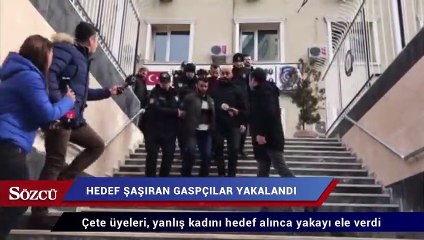 Hedef şaşıran gaspçılar yakalandı
